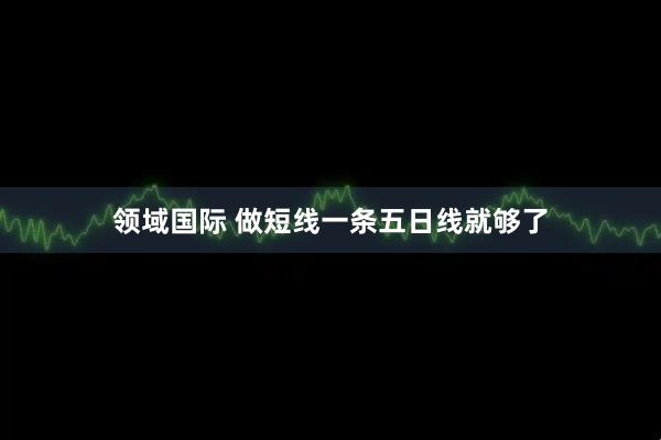 领域国际 做短线一条五日线就够了
